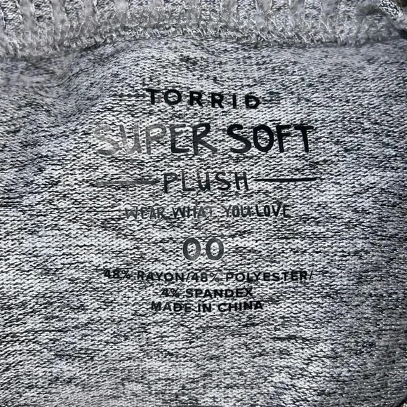 Torrid Super Soft Crew Neck Picket Top 00 - Picture 5 of 6